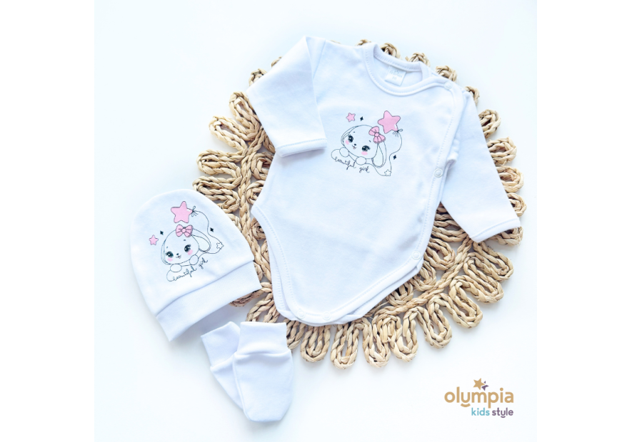 Bawełniana wyprawka dla niemowlaka 5-części | Olympia kids style