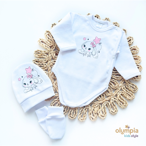 Bawełniana wyprawka dla niemowlaka 5-części | Olympia kids style