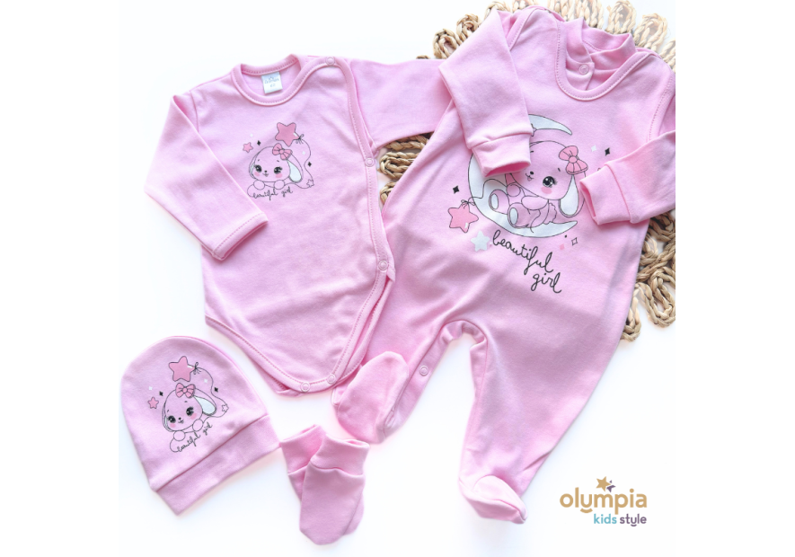 Wyprawka dla niemowlaka 5-cz róż