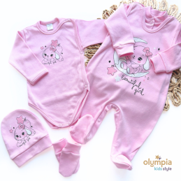 Wyprawka dla niemowlaka 5-cz róż