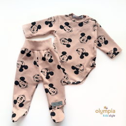 Komplet Body niemowlęce kopertowe i półśpioch | OLYMPIA KIDS STYLE