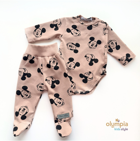 Komplet Body niemowlęce kopertowe i półśpioch | OLYMPIA KIDS STYLE