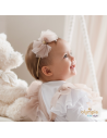 bezuciskowa Opaska do włosów tiul dla dziewczynki