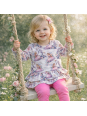 Tunika  dla dziewczynki i legginsy fantazja zdjęcia mają charakter wizualizacji produktu.