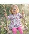 Tunika  dla dziewczynki i legginsy fantazja zdjęcia mają charakter wizualizacji produktu.