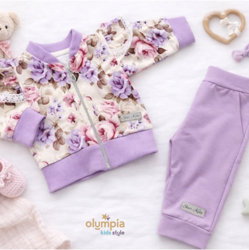 Dres dla dziewczynki rozpinany| Olympia Kids Style