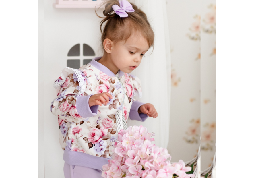 Dres dla dziewczynki rozpinany| Olympia Kids Style