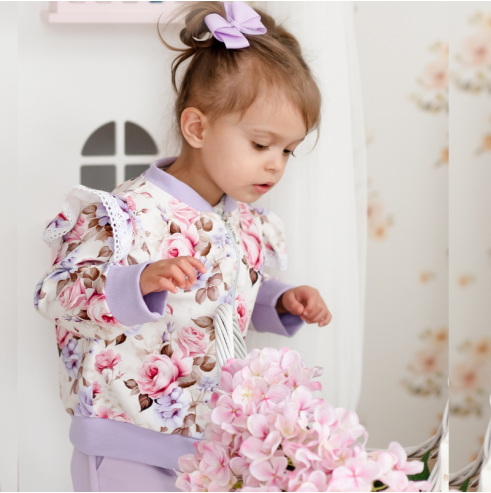 Dres dla dziewczynki rozpinany| Olympia Kids Style