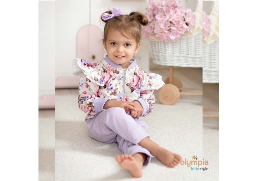 Dres dla dziewczynki rozpinany| Olympia Kids Style