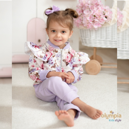 Dres dla dziewczynki rozpinany| Olympia Kids Style