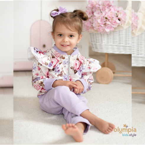 Dres dla dziewczynki rozpinany| Olympia Kids Style