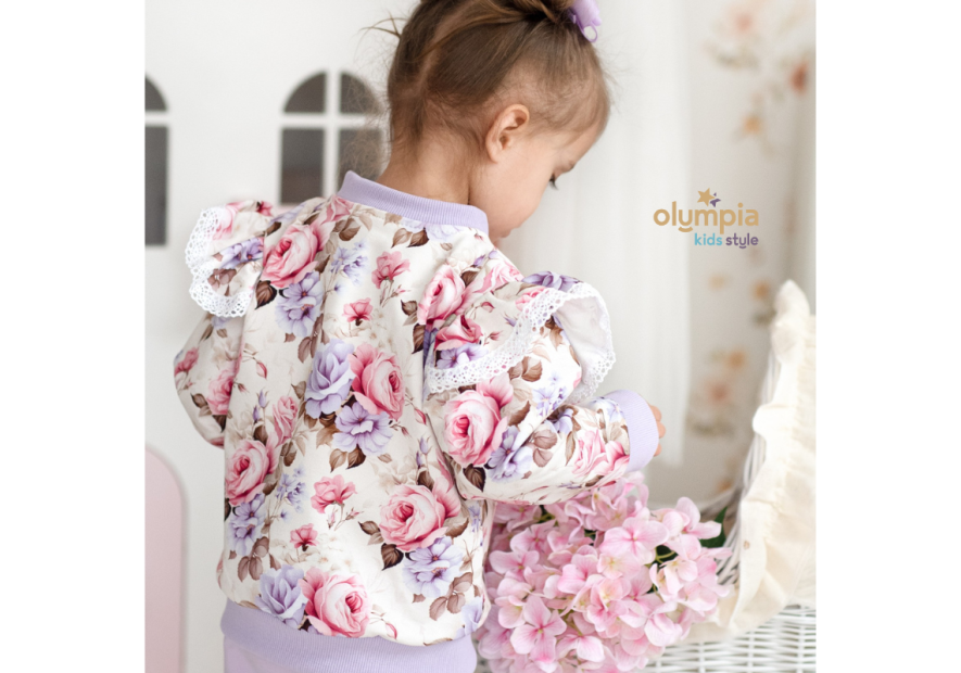 Dres dla dziewczynki rozpinany| Olympia Kids Style