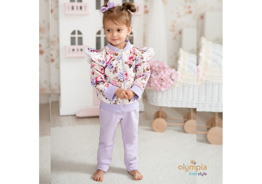 Dres dla dziewczynki rozpinany| Olympia Kids Style