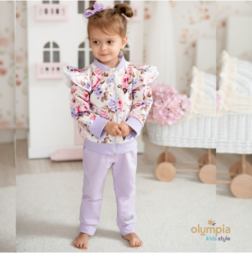 Dres dla dziewczynki rozpinany| Olympia Kids Style