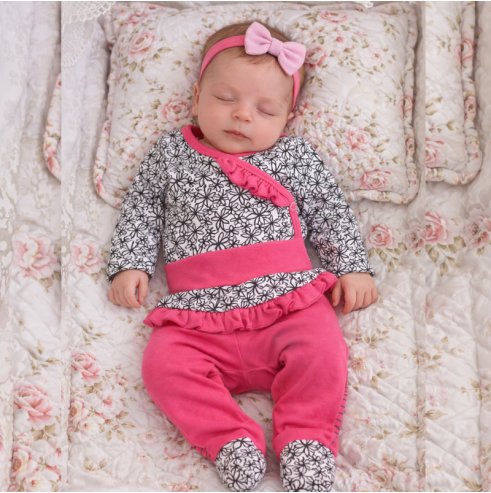 Body niemowlęce kopertowe i półśpioch | OLYMPIA KIDS STYLE