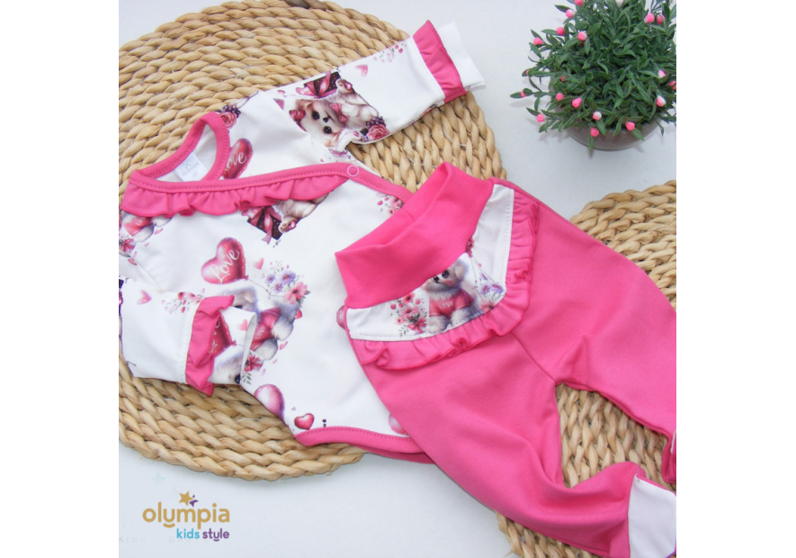 Body niemowlęce kopertowe i półśpioch | OLYMPIA KIDS STYLE