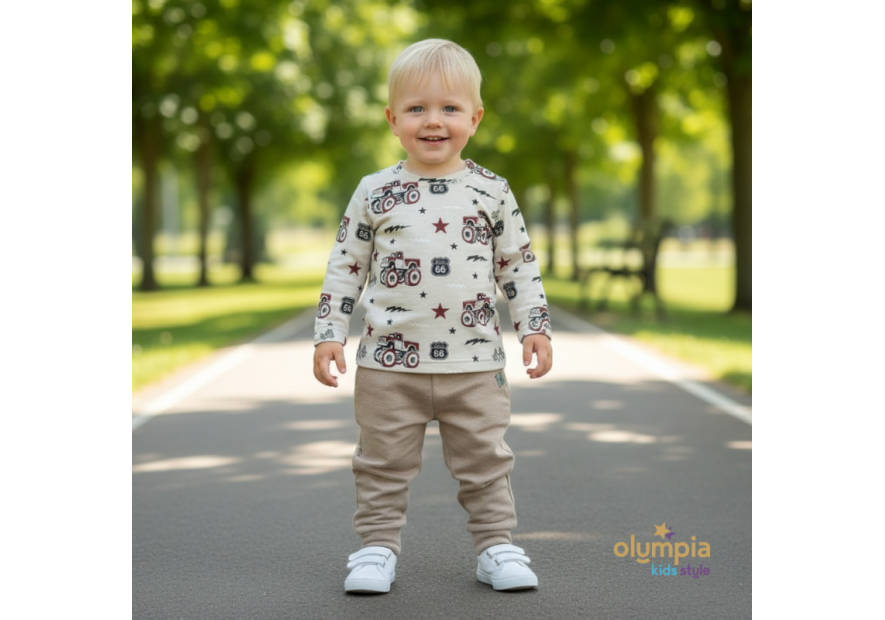 Komplet chłopięcy bluzka i spodnie | OLYMPIA KIDS TYLE