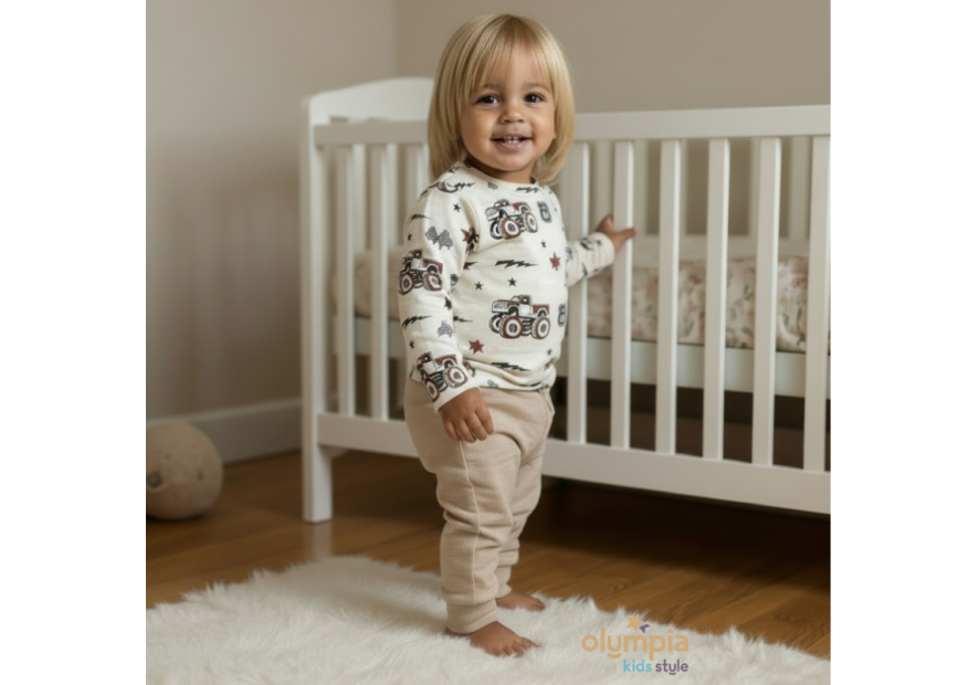 Komplet chłopięcy bluzka i spodnie Monster Truck