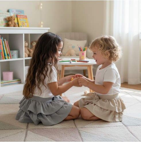 Spódniczka dla dziewczynki z FALBANAMI | Olympia kids style