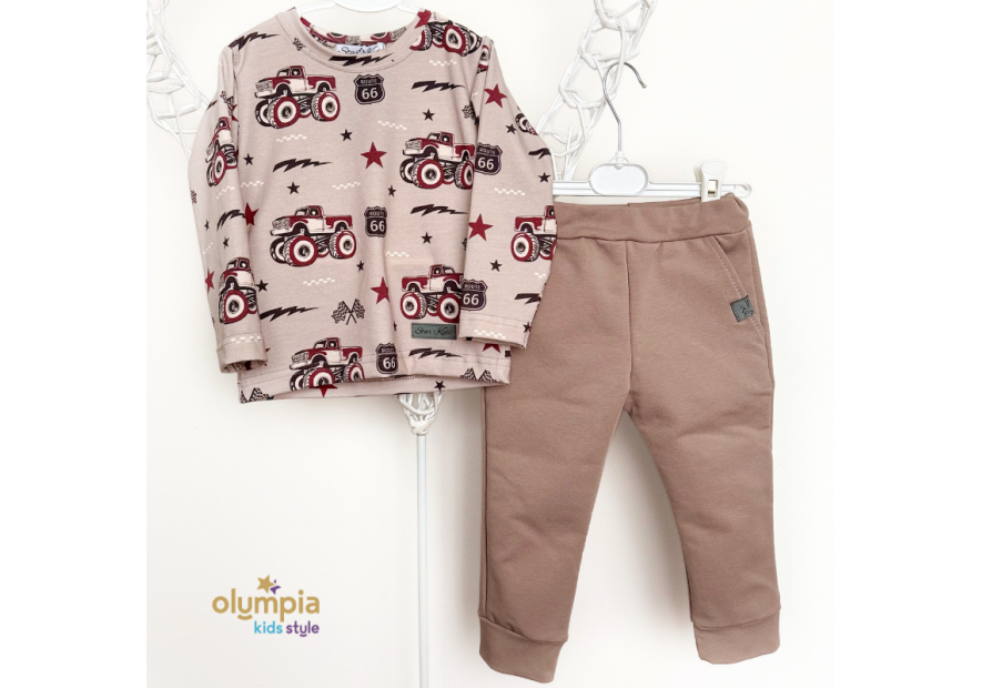 Komplet chłopięcy bluzka i spodnie | OLYMPIA KIDS TYLE
