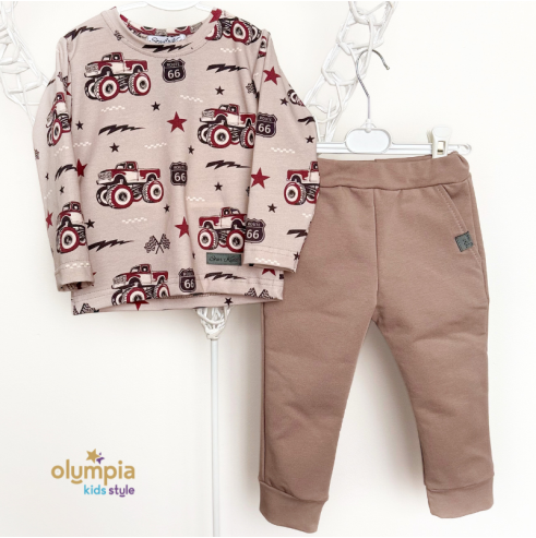 Komplet chłopięcy bluzka i spodnie | OLYMPIA KIDS TYLE