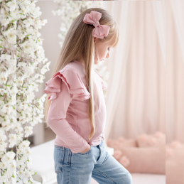 Bluzka dziecięca z dużymi  falbankami | OLYMPIA KIDS STYLE