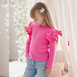 Bluzka dziecięca z dużymi  falbankami | OLYMPIA KIDS STYLE