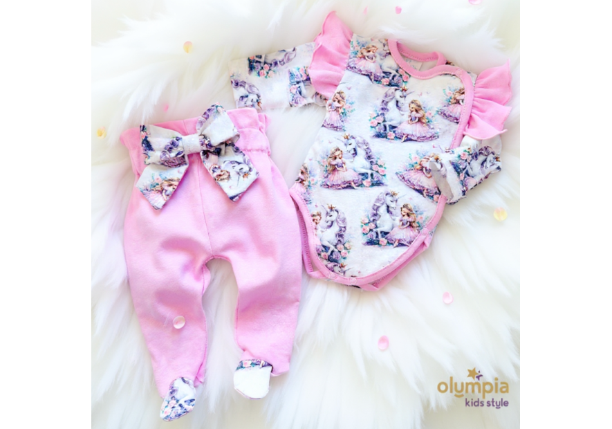 Body niemowlęce kopertowe i półśpioch | OLYMPIA KIDS STYLE