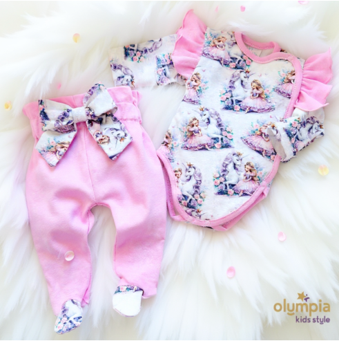 Body niemowlęce kopertowe i półśpioch | OLYMPIA KIDS STYLE