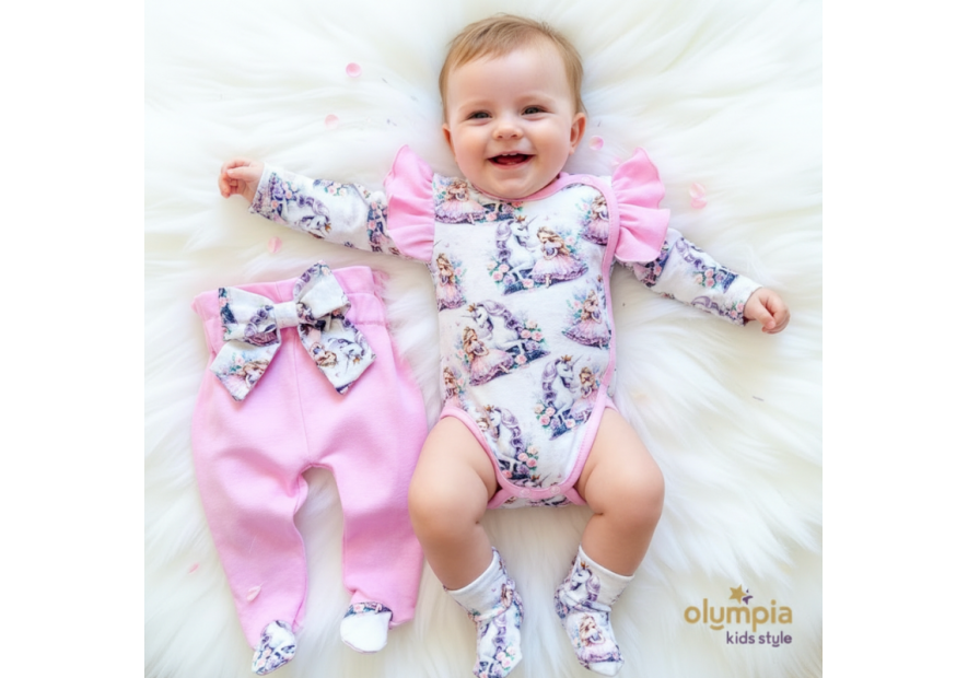 Body niemowlęce kopertowe i półśpioch | OLYMPIA KIDS STYLE