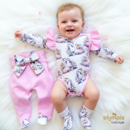 Body niemowlęce kopertowe i półśpioch | OLYMPIA KIDS STYLE