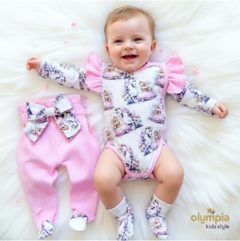 Body niemowlęce kopertowe i półśpioch | OLYMPIA KIDS STYLE