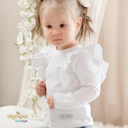 Bluzka dziecięca FALBANY biała