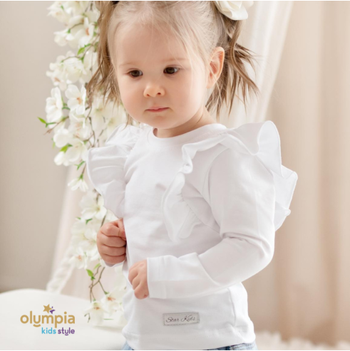 Bluzka dziecięca FALBANY biała