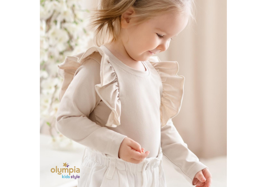 Bluzka dziecięca FALBANY beżowa