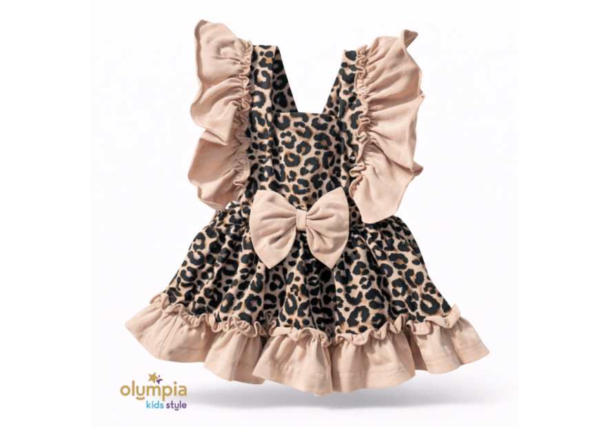 Komplet niemowlęcy bawełniany – body + bloomersy z szelkami | Bezpieczny dla Dziecka| OLYMPIA KIDS STYLE