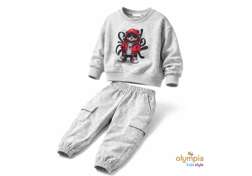 Dres chłopięcy MIŚ szary