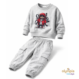 Dres chłopięcy MIŚ szary