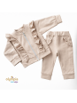 Dres z bluzą rozpinaną i spodniami dla dziewczynki | Olympia Kids Style