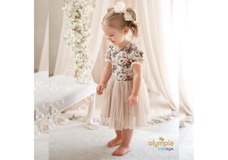 Sukienka dla dziewczynki z tiulem GARDENIA