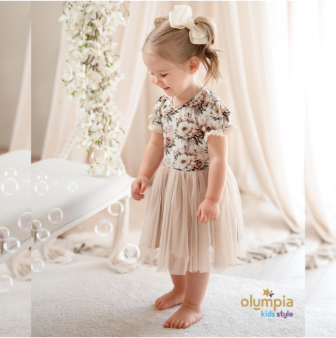 Sukienka dla dziewczynki z tiulem GARDENIA