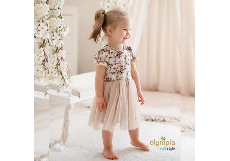 Sukienka dla dziewczynki z tiulem GARDENIA