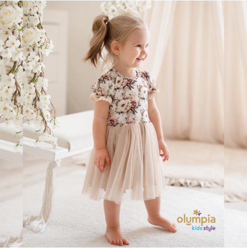 Sukienka dla dziewczynki z tiulem GARDENIA