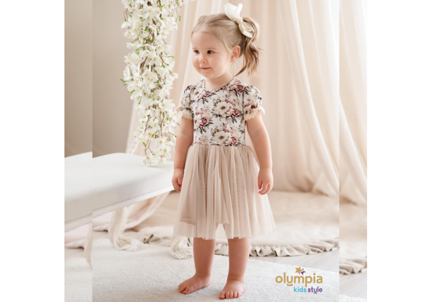 Sukienka dla dziewczynki z tiulem GARDENIA