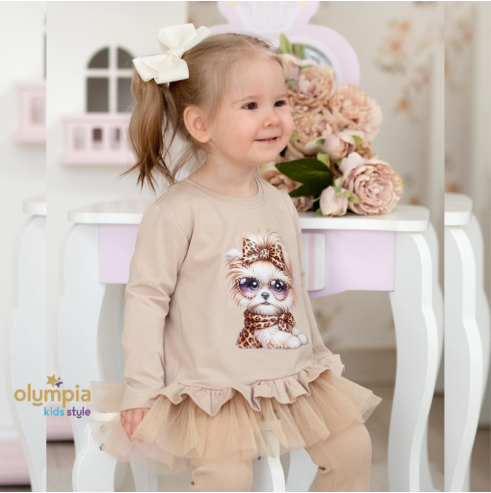 Tunika i spodnie dzwony |OLYMPIA KIDS STYLE