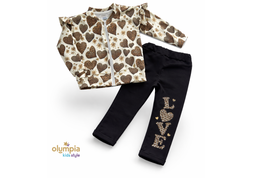 Dres dziewczęcy SERCE - PANTERKA