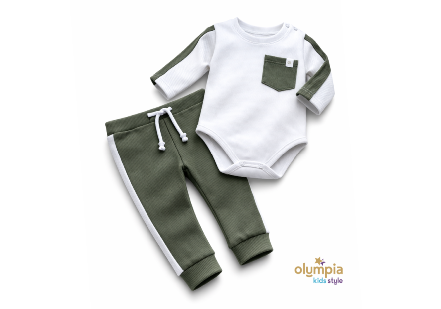 Komplet chłopięcy Body i spodnie | OLYMPIA KIDS STYLE