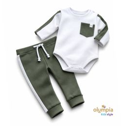 Komplet chłopięcy Body i spodnie | OLYMPIA KIDS STYLE