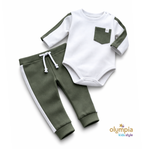 Komplet chłopięcy Body i spodnie | OLYMPIA KIDS STYLE