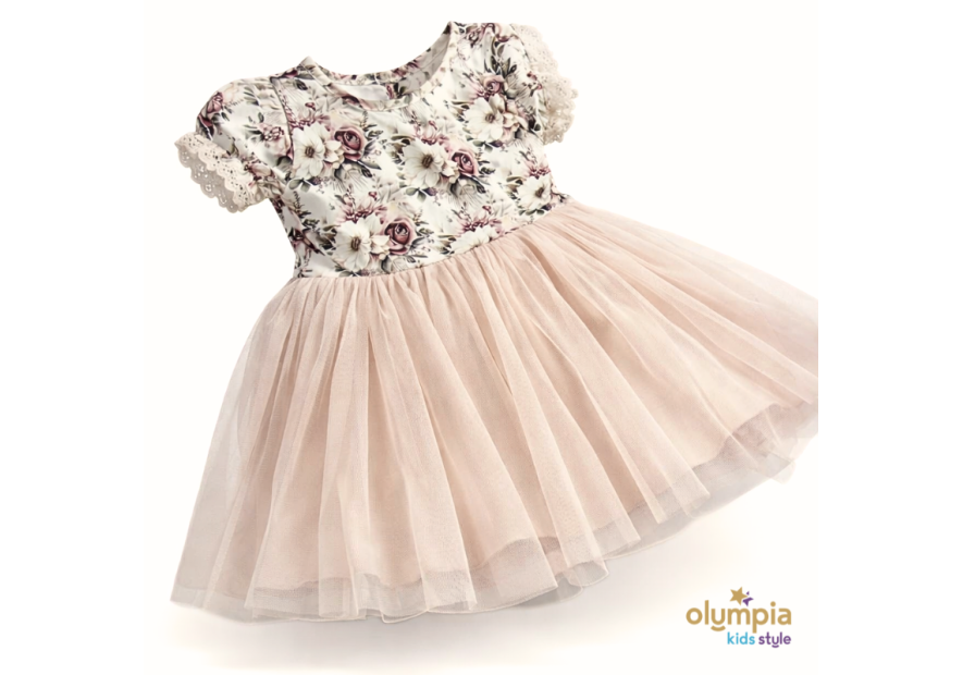 Sukienka dla dziewczynki z tiulem GARDENIA